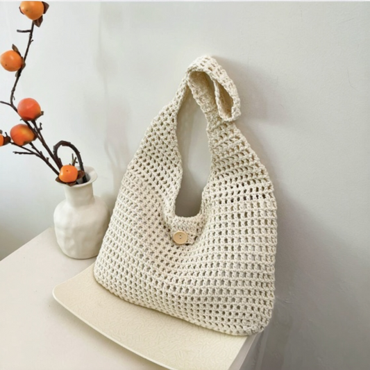 Crochet Shoulder Bag – Lightweight Summer Tote